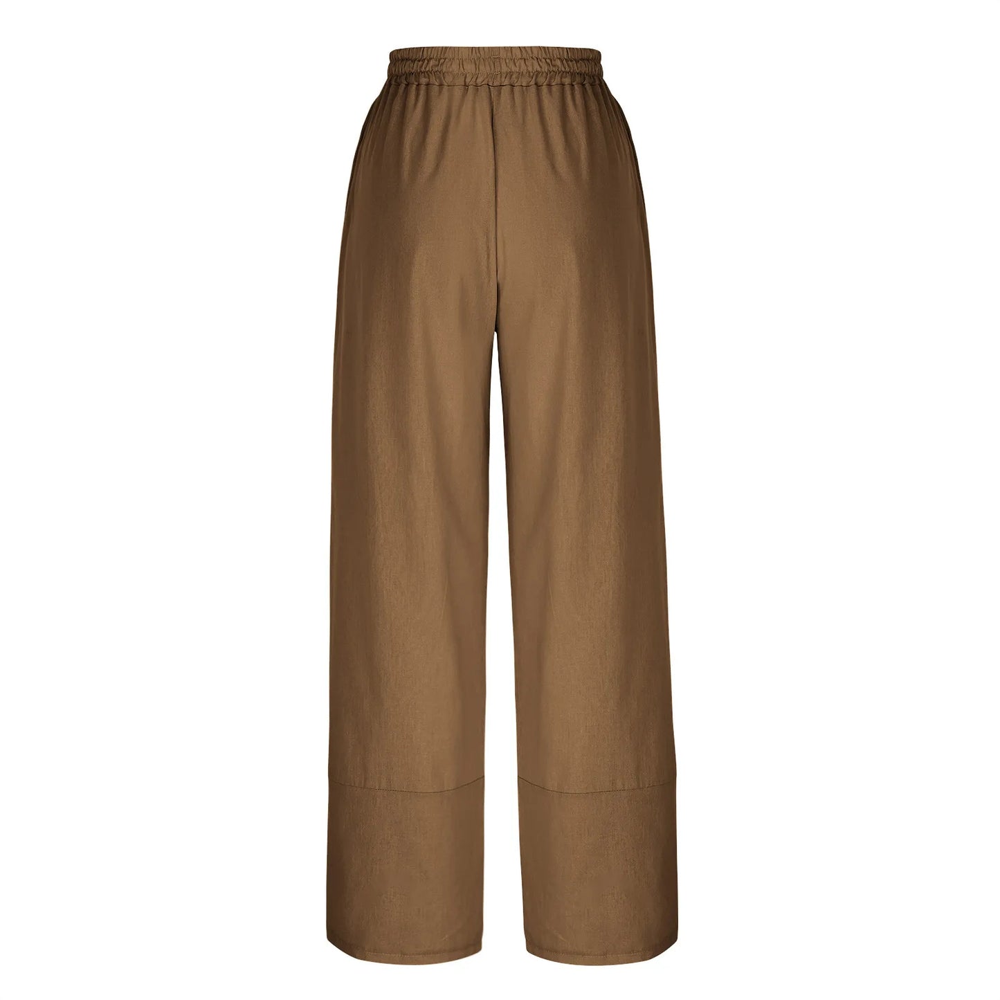 Women'S Fashion Loose Solid Color High Waist With Pockets Athletic Casual Pants Cargo Pants Women Pantalones De Mujer Hot