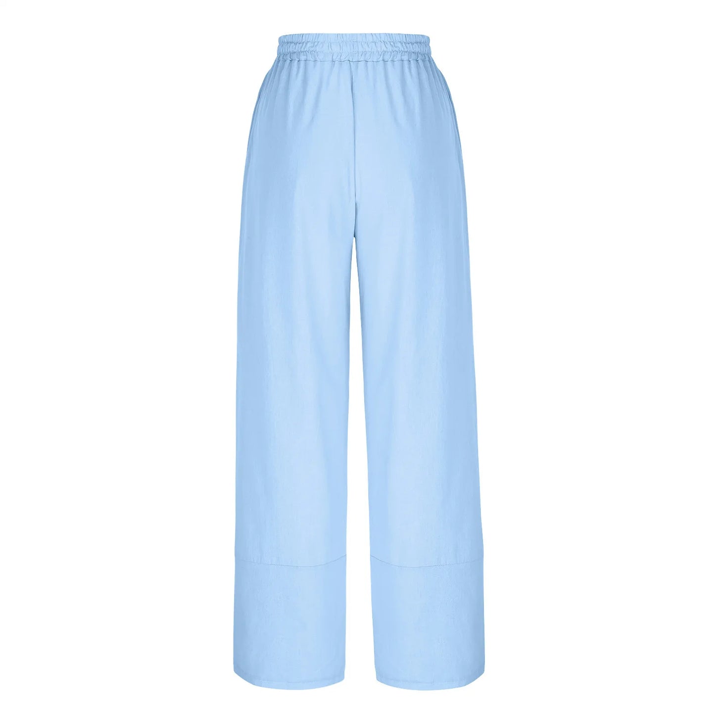 Women'S Fashion Loose Solid Color High Waist With Pockets Athletic Casual Pants Cargo Pants Women Pantalones De Mujer Hot