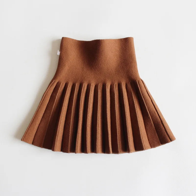 1pcs Kids Cute Slim Fit Tutu Short Skirt Girls Pleated Skirt Childrens Baby Solid Sweet Pink Beach Mini Princess Skirt 110-170cm