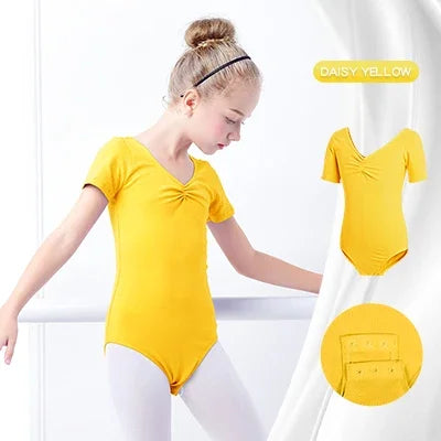 Girls Ballet Leotards Professional Gymnastics Leotard Dance Bodysuits Cotton Dance Leotards Long Sleeve Bodysuit for Dancing