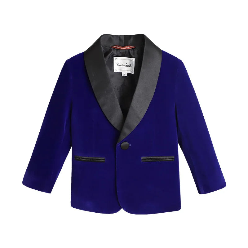 Children New Year Photography Jakcet Boys Formal Ceremony Costume Coat Kids Girls Piano Wedding Performance Birthday Party Dress