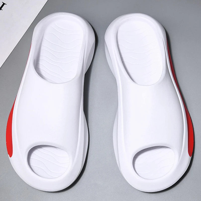 Oulylan Summer Cool Women Men Slippers Soft Sandals Women Beach Casual Shoes Light EVA Slides Men Flip-flops Men's Sandals