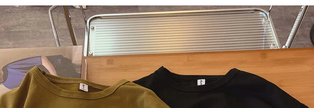 Autumn Boys Long-sleeved T-shirt Spring and Autumn 2023 New Children's Solid Color Irregular Bottoming Shirt Baby Inner Tops