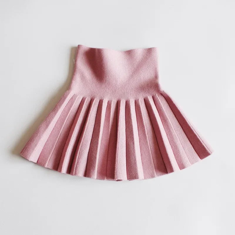 1pcs Kids Cute Slim Fit Tutu Short Skirt Girls Pleated Skirt Childrens Baby Solid Sweet Pink Beach Mini Princess Skirt 110-170cm