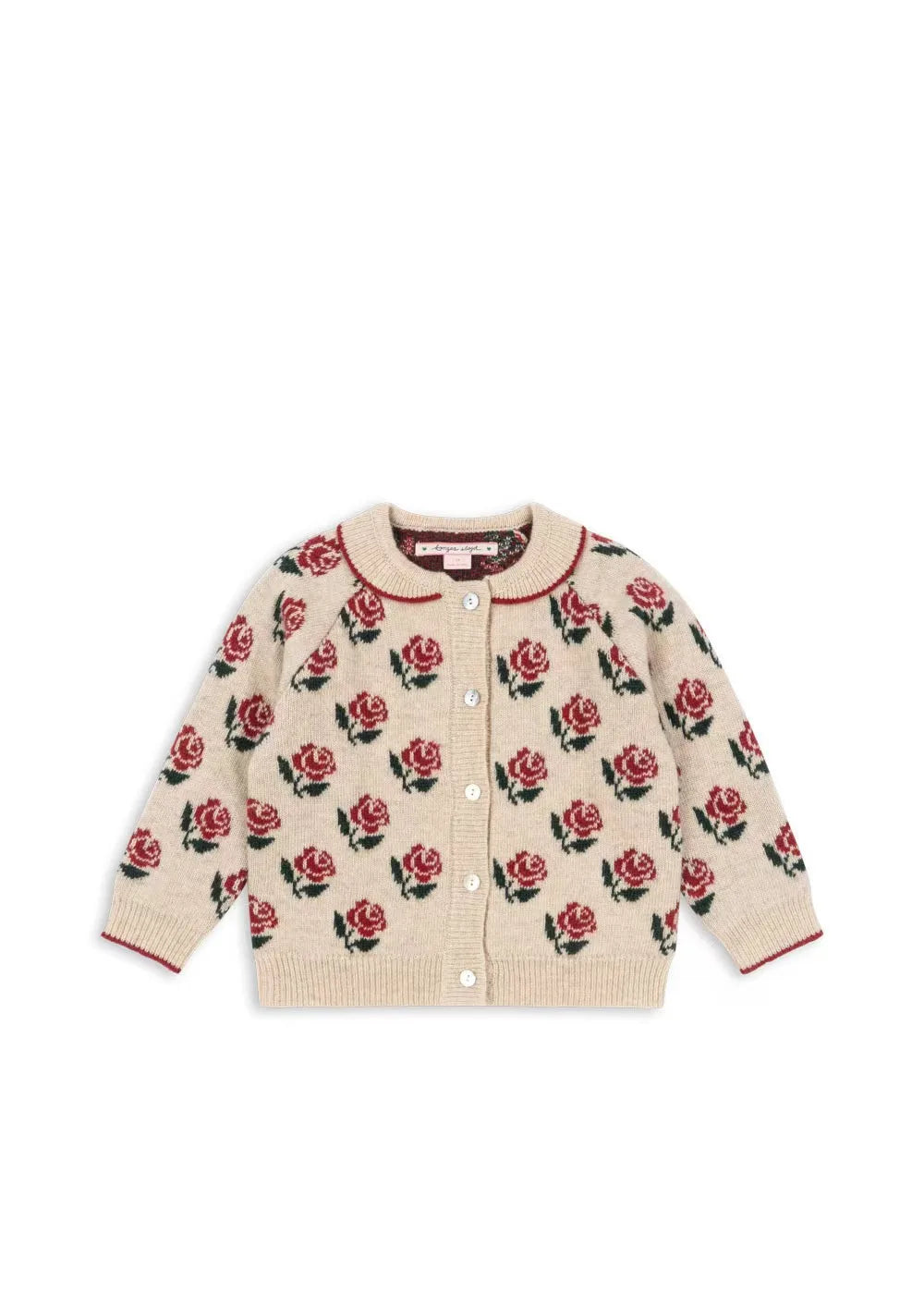 Konges Slojd Winter Baby Girls Cherry Knitted Dress Cardigan Sweaters Kids Clothes Girls Knitwear Denim Dress Coats Jeans Suits