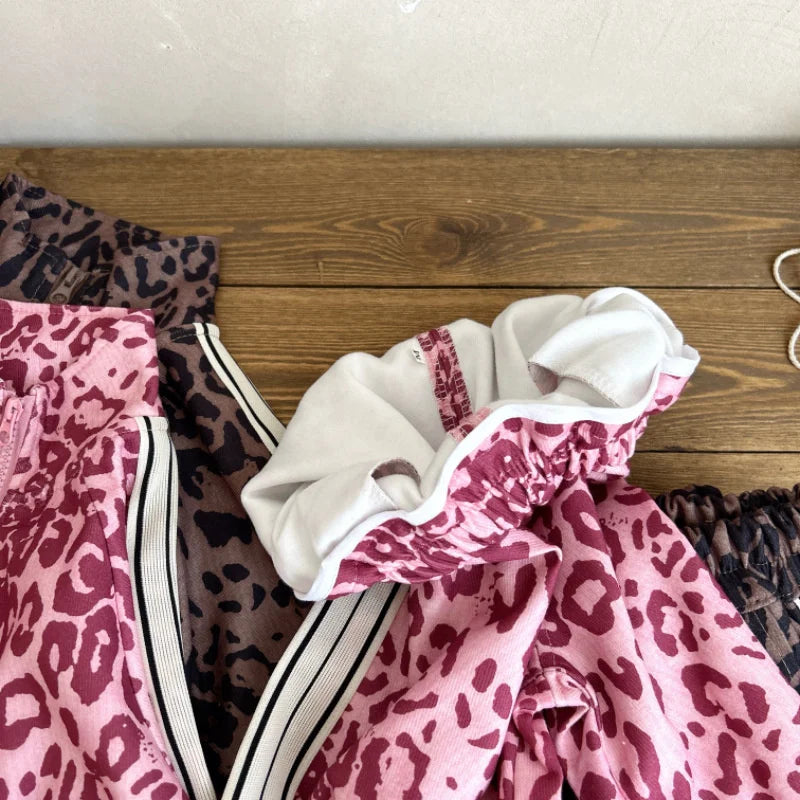 Autumn Girls Sets Children's Warm Suit Kids Zipped Long-Sleeved Coat Trousers 2Pcs New Boys Fashion Outfit Baby Casual Clothes