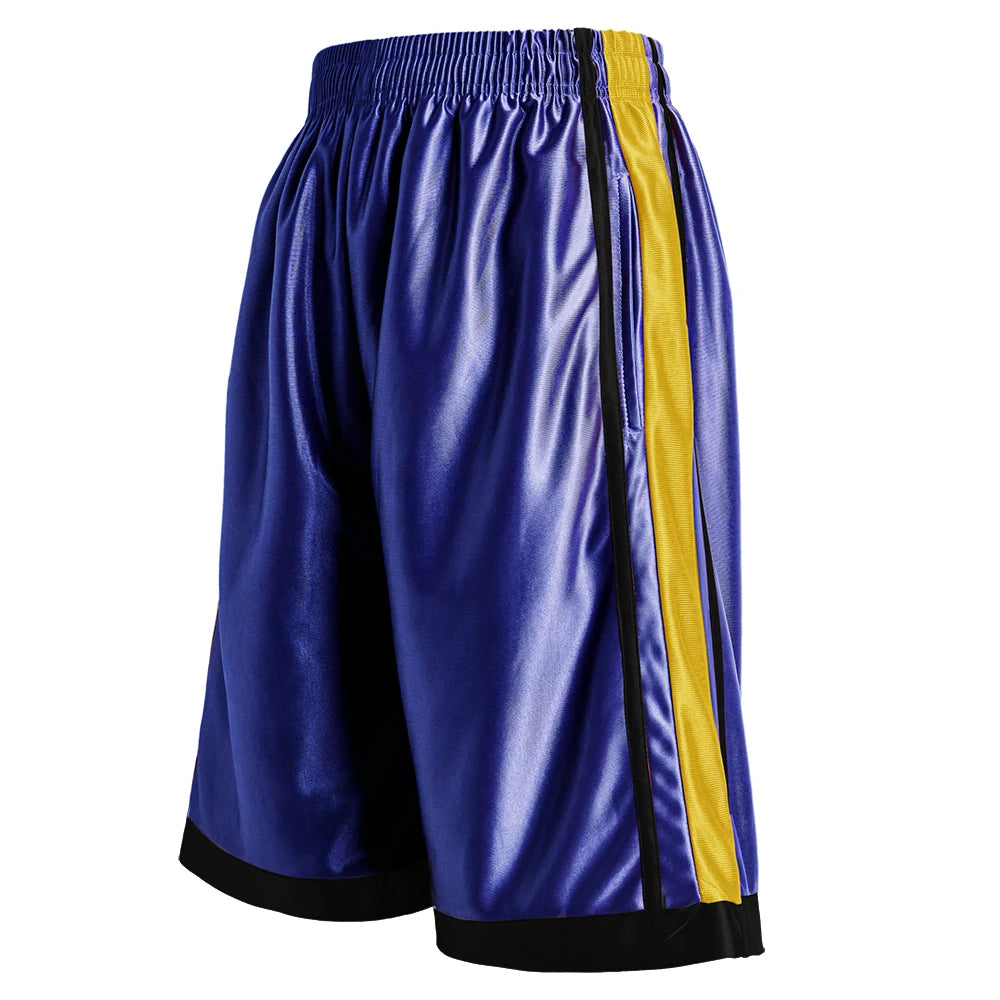 4-piece men's casual striped basketball shorts summer basketball running fitness quick drying shorts