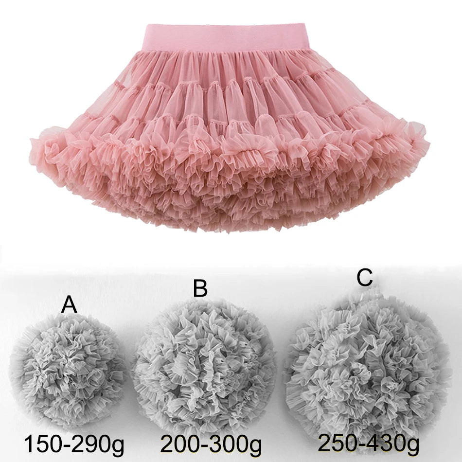 Summer Girls Tutu Luxury Fluffy Princess Skirt Little Girl Birthday Party Clothes Stage Performance Outfits Fashion Streetwear