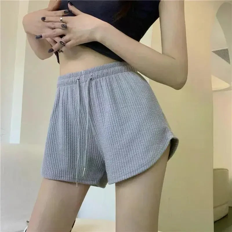 Women Gym Fitness Running Shorts Women's Summer Thin Style Loose Casual Large Size Wide Leg High Waist A-word Sports Hot Pants