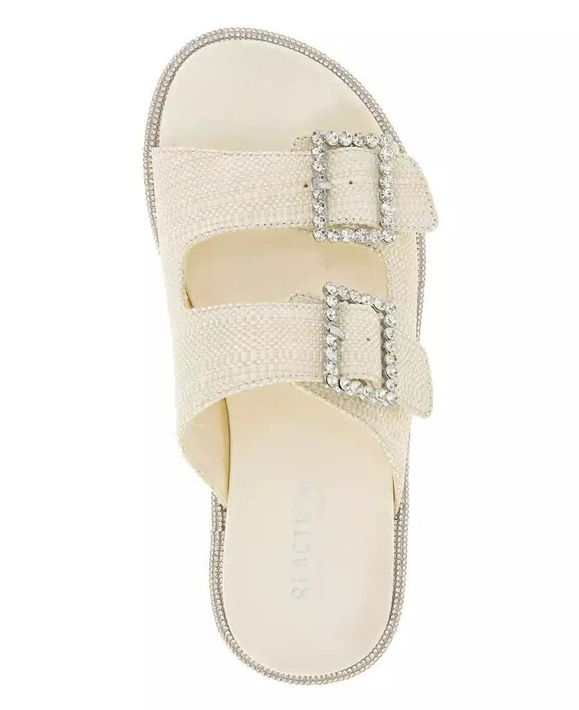 Kenneth Cole Reaction | Women's Sydney Two Band Jewel Buckle Flat Sandals