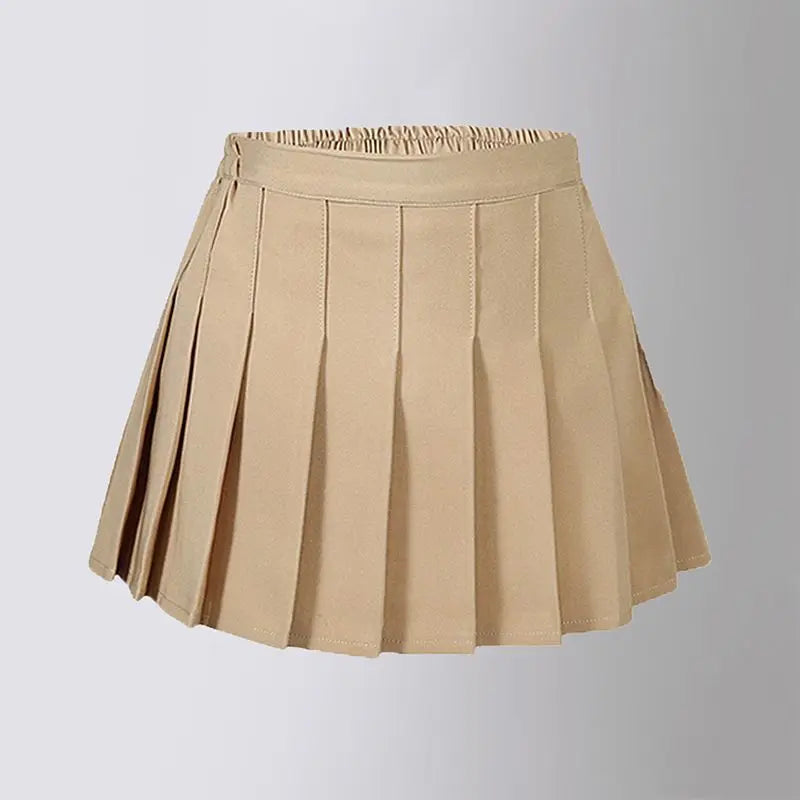 Summer Baby Girls Cake Skirts Solid Elastic Waist Children Girl Pleated Skirts High Quality Preppy Style Junior Girl Dance Skirt