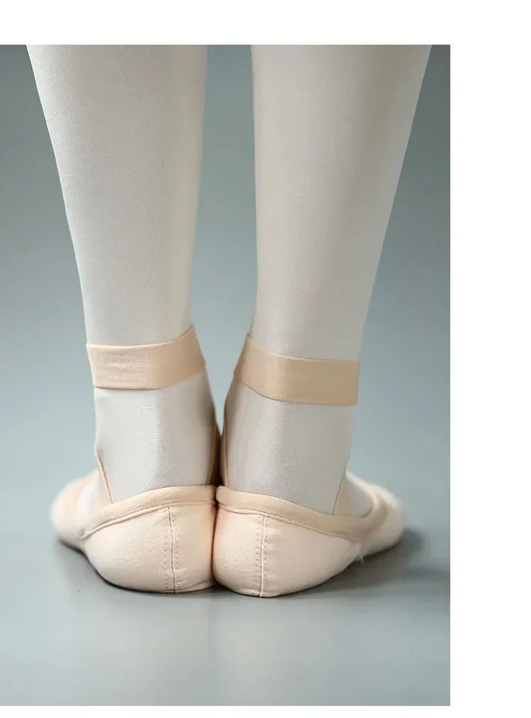 New Girl Women's Professional Full Elastic Cloth Multiple Wearing Way Exercise Dancing Shoe Adult Cat Claw Ballet Dance Shoes
