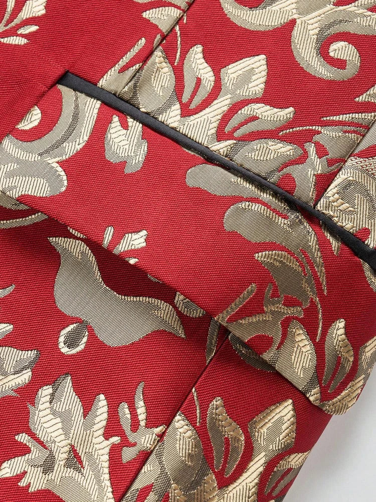 Men's single-piece top, sports jacket, and suit jacket, shawl lapel single-button slim-fitting long-sleeved jacket, evening dres