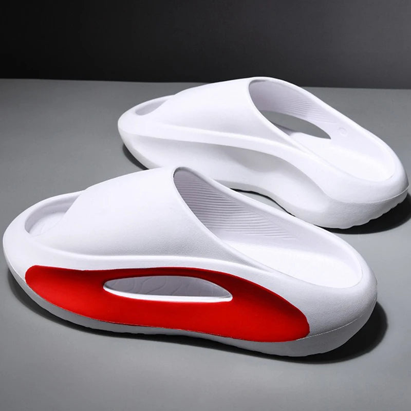 Oulylan Summer Cool Women Men Slippers Soft Sandals Women Beach Casual Shoes Light EVA Slides Men Flip-flops Men's Sandals