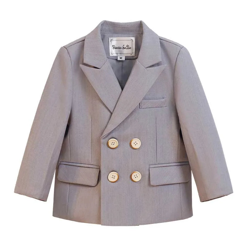 Children New Year Photography Jakcet Boys Formal Ceremony Costume Coat Kids Girls Piano Wedding Performance Birthday Party Dress