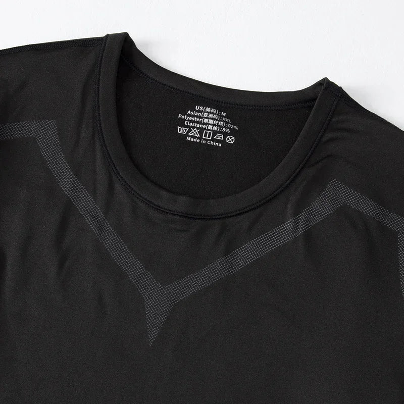 2-piece men's warm corset Ski warm suit Corset jacket and trousers Men's fitness pants shirt running yoga athlete sports pants j