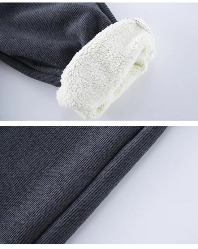 New Winter Thick Fleece Sweatpants for Girls Boys Casual Warm Sports Leisure Trousers Children 2-10 Years Autumn Wear