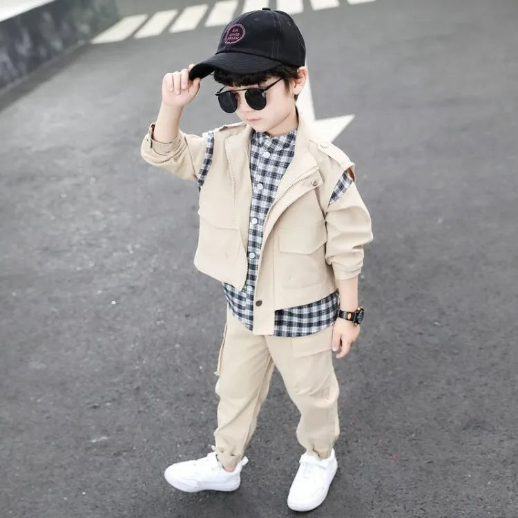 Coat Set Clothing for Boys Children's Junior Boys' Autumn Winter Top Bottom Korean 2025 4 Years 3 Year Old Boy Clothes Kids Suit