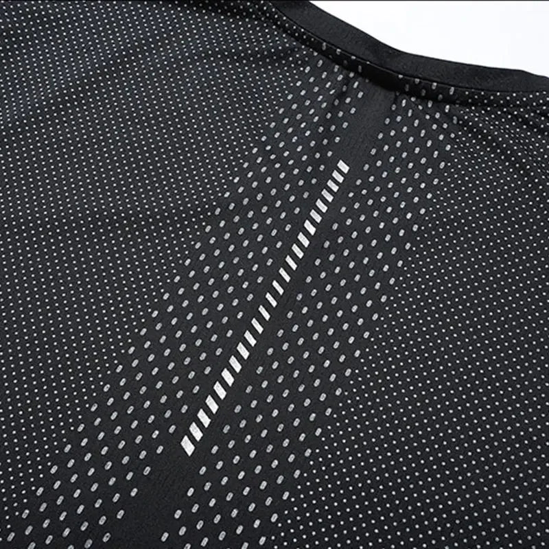 Men's Quick-Dry Running T-Shirt - Breathable Summer Sports Tee for Hiking, Fishing & Outdoor Activities - Lightweight & Elastic