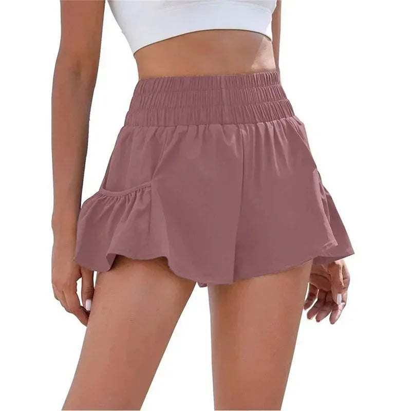 Yoga Shorts Women Fitness Elastic Summer Running Workout Short Female Jogging Leggings For Ladies Gym Sport Shorts