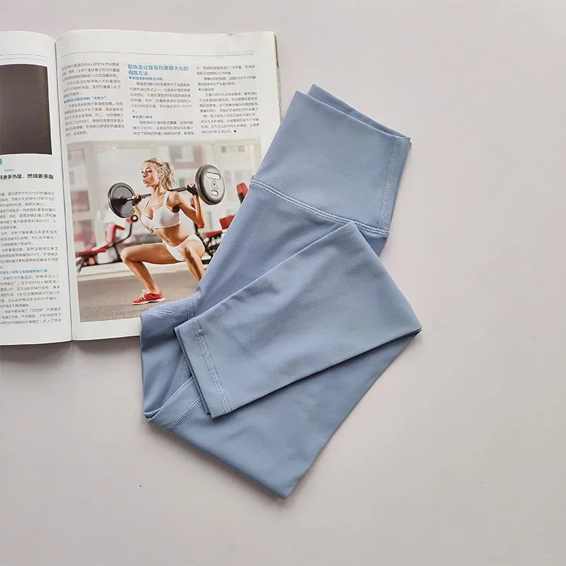 High Waist Sport Leggings for Women, Yoga Leggings, Soft Breathable Sports Tights, Fitness Gym Elastic Pants, High Quality