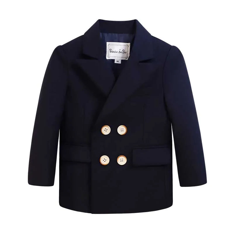 Children New Year Photography Jakcet Boys Formal Ceremony Costume Coat Kids Girls Piano Wedding Performance Birthday Party Dress