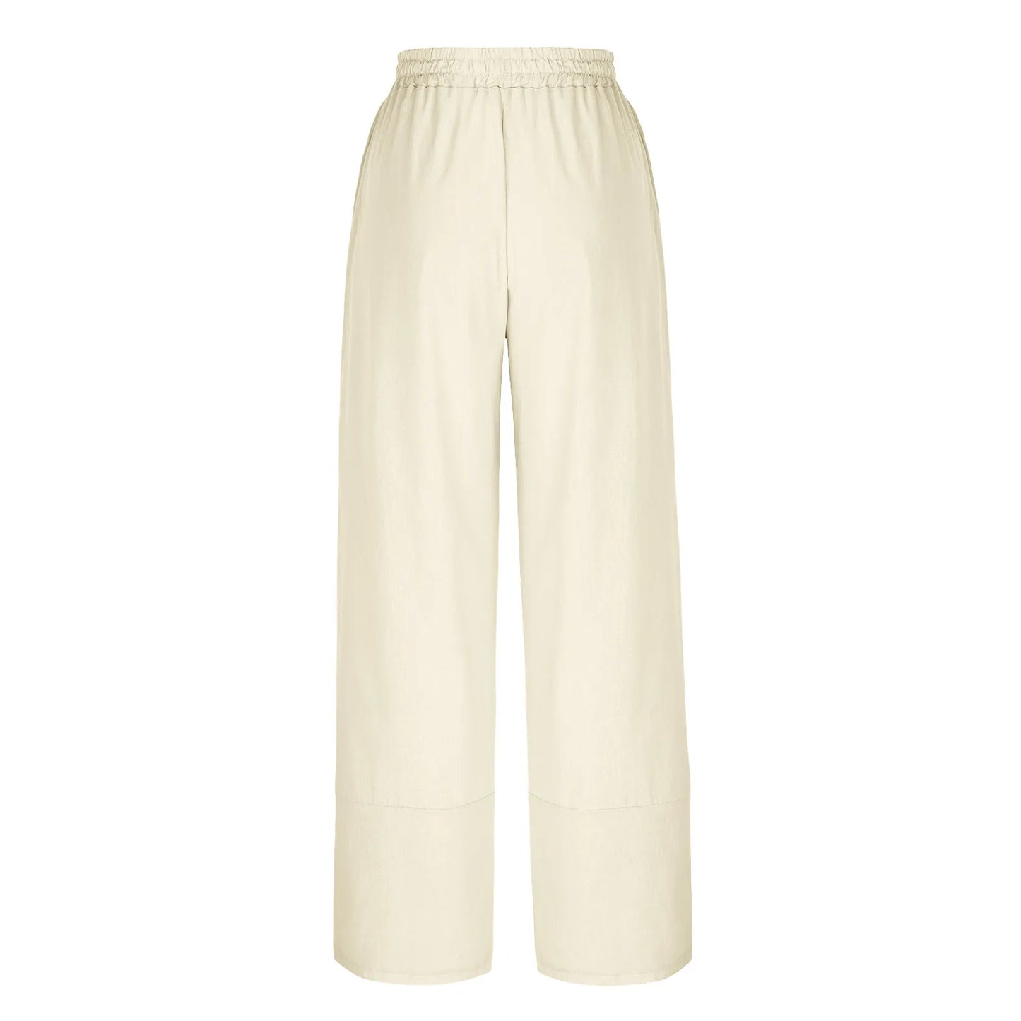 Women'S Fashion Loose Solid Color High Waist With Pockets Athletic Casual Pants Cargo Pants Women Pantalones De Mujer Hot