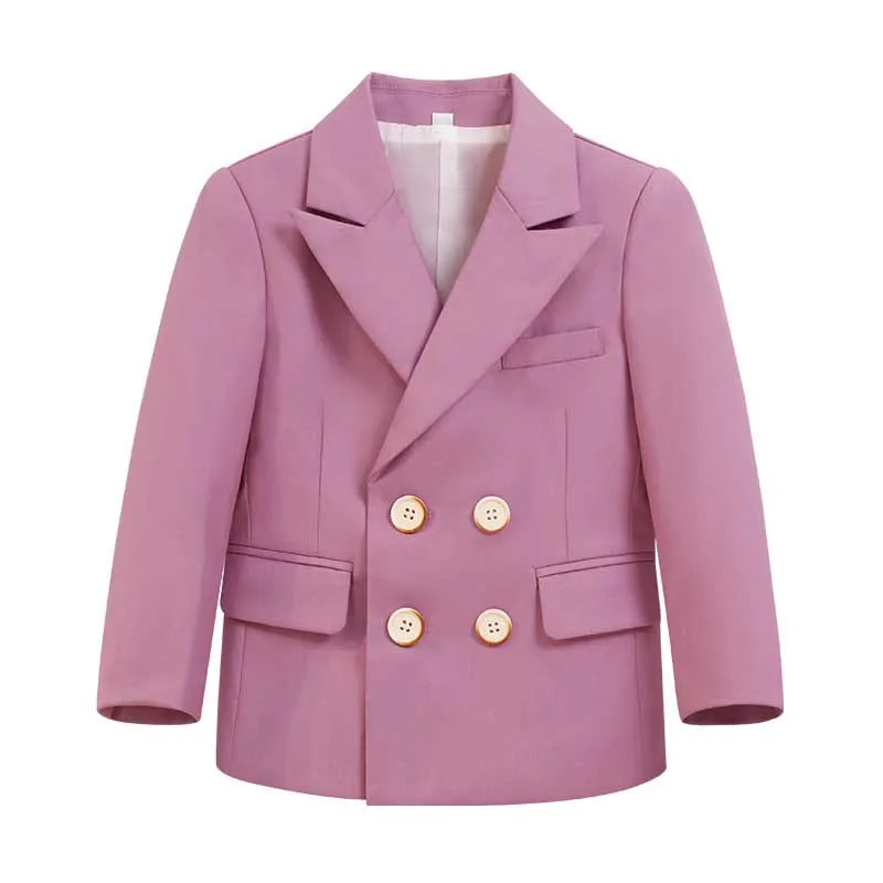 Children New Year Photography Jakcet Boys Formal Ceremony Costume Coat Kids Girls Piano Wedding Performance Birthday Party Dress