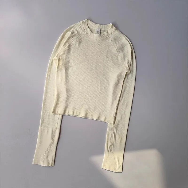 Women's Long Sleeve Yoga Shirts Sport Top Fitness Gym T-shirt Running Jersey Fitness Blouse Sports Clothing