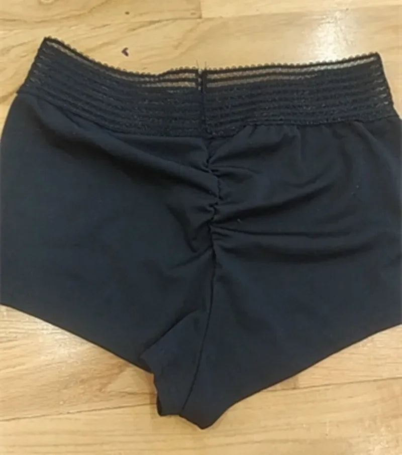 High Waist Sexy Women's Sports Shorts Athletic Gym Workout Fitness Yoga Leggings Briefs Solid Breathable Short Pants Female