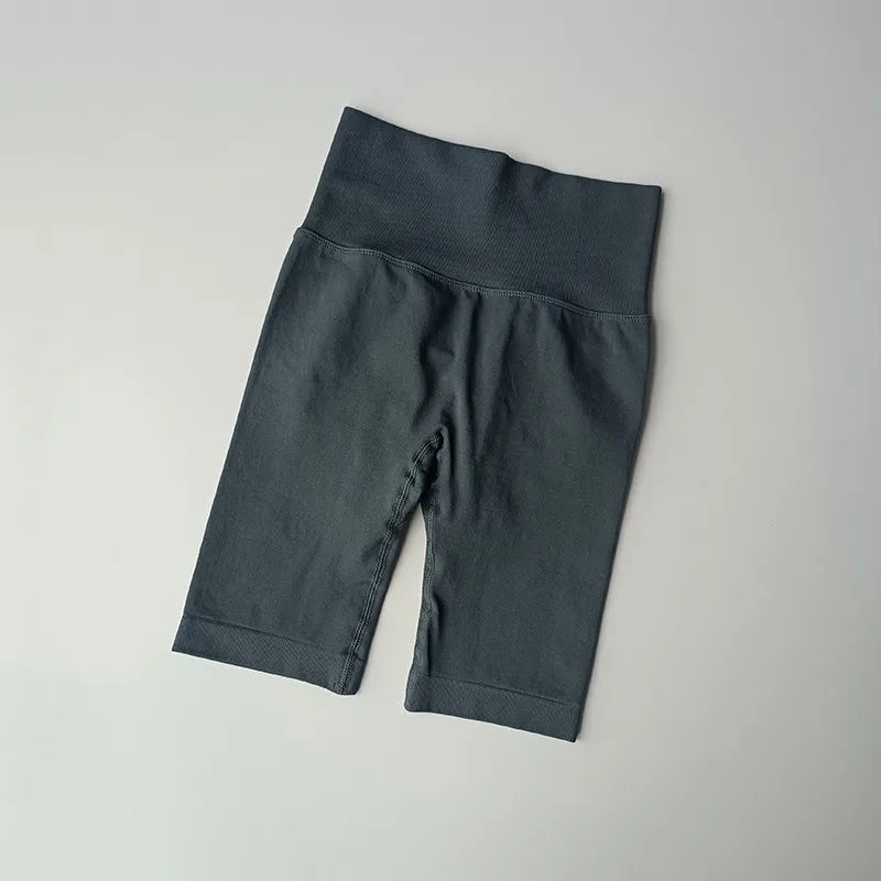 Summer Women's Yoga Shorts High Waist Fitness Workout Shorts  Sexy Booty Sport Shorts Soft Gym Shorts Running Cycling Shorts