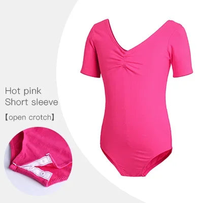 Girls Ballet Leotards Professional Gymnastics Leotard Dance Bodysuits Cotton Dance Leotards Long Sleeve Bodysuit for Dancing