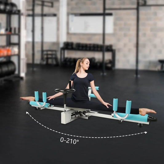 150kg Load Leg Stretcher Fitness Stretching Machine Leg Training Arts Martial Equipment Gym 0-210° Angle