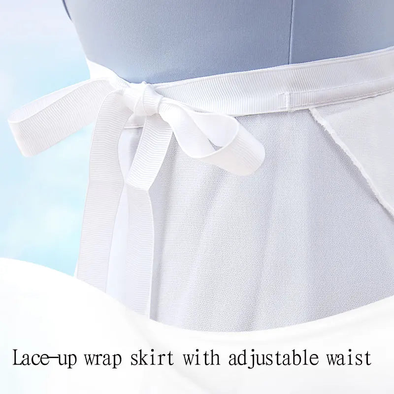 Women Ballet Skirt Black Chiffon Dance Skirt Girls Dance Wrap Skirt Semi-opaque Skirt Dance Skirt Ballerina Skirt Adjustable Tie