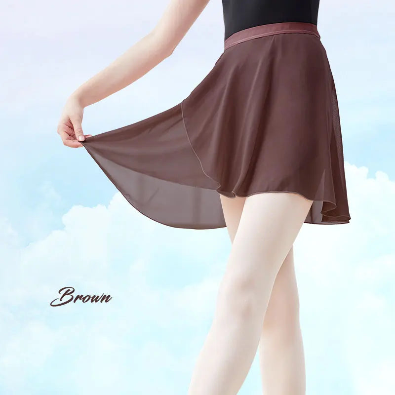 Women Ballet Skirt Black Chiffon Dance Skirt Girls Dance Wrap Skirt Semi-opaque Skirt Dance Skirt Ballerina Skirt Adjustable Tie