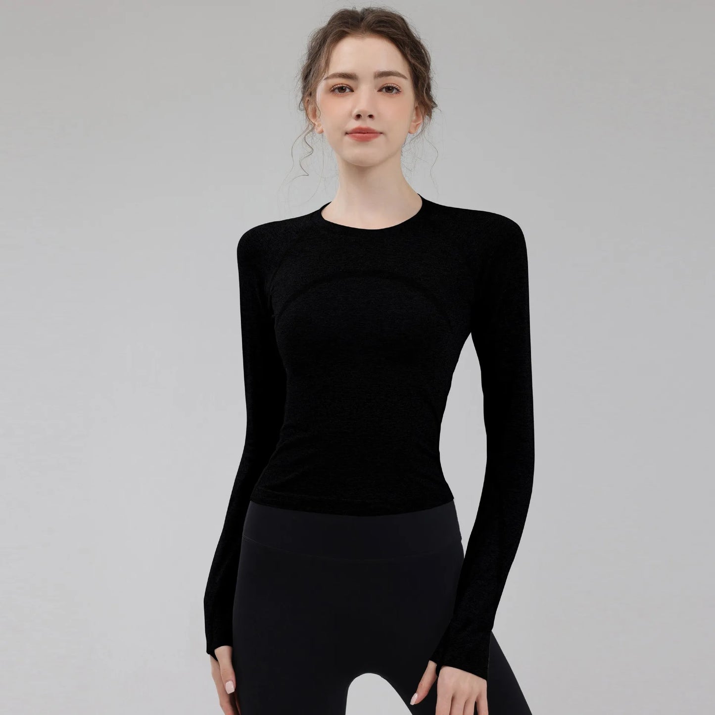 Women's Long Sleeve Yoga Shirts Sport Top Fitness Gym T-shirt Running Jersey Fitness Blouse Sports Clothing