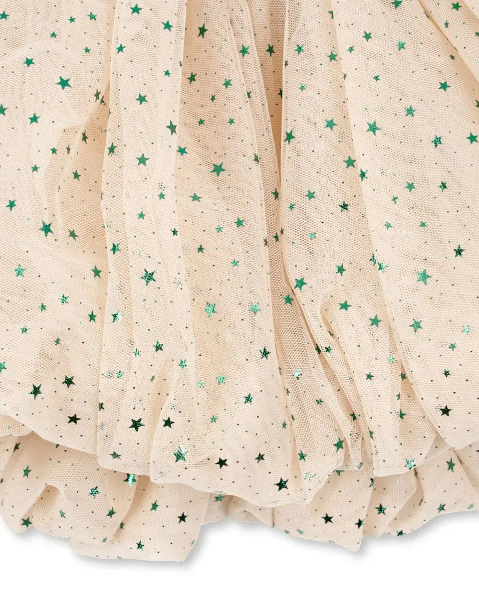 2024 KS Baby Girls Star Sequins Dress Kids Clothes Girls Mesh Princess Dresses Children Casual Skirts Christmas Party Vestidos