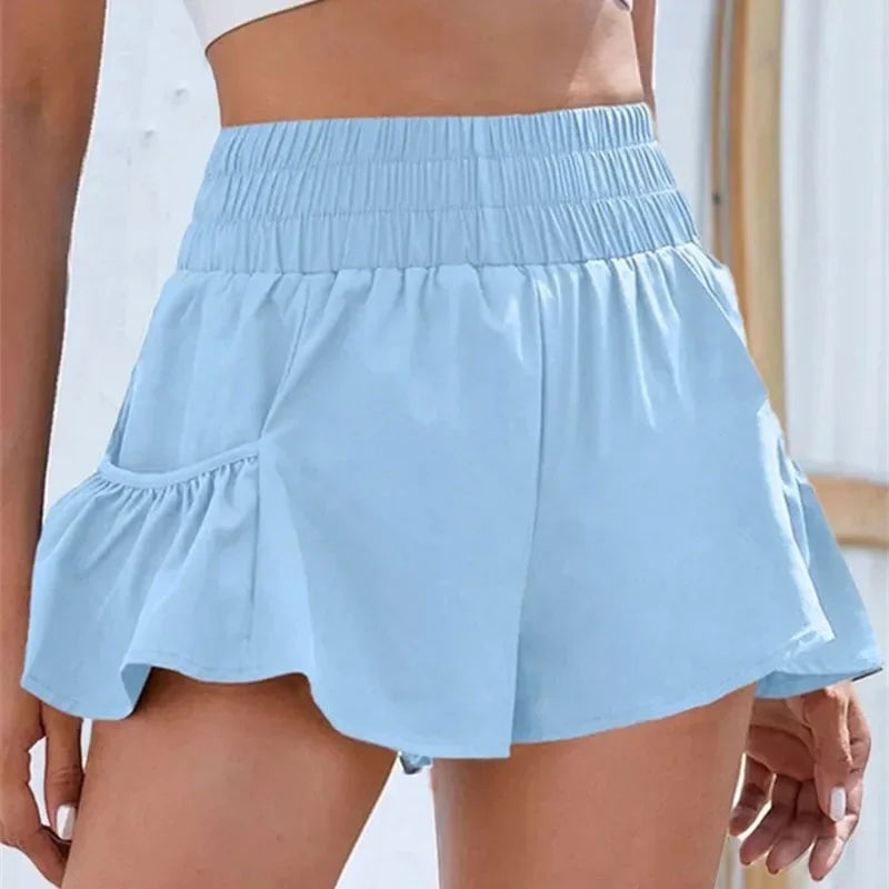 Yoga Shorts Women Fitness Elastic Summer Running Workout Short Female Jogging Leggings For Ladies Gym Sport Shorts