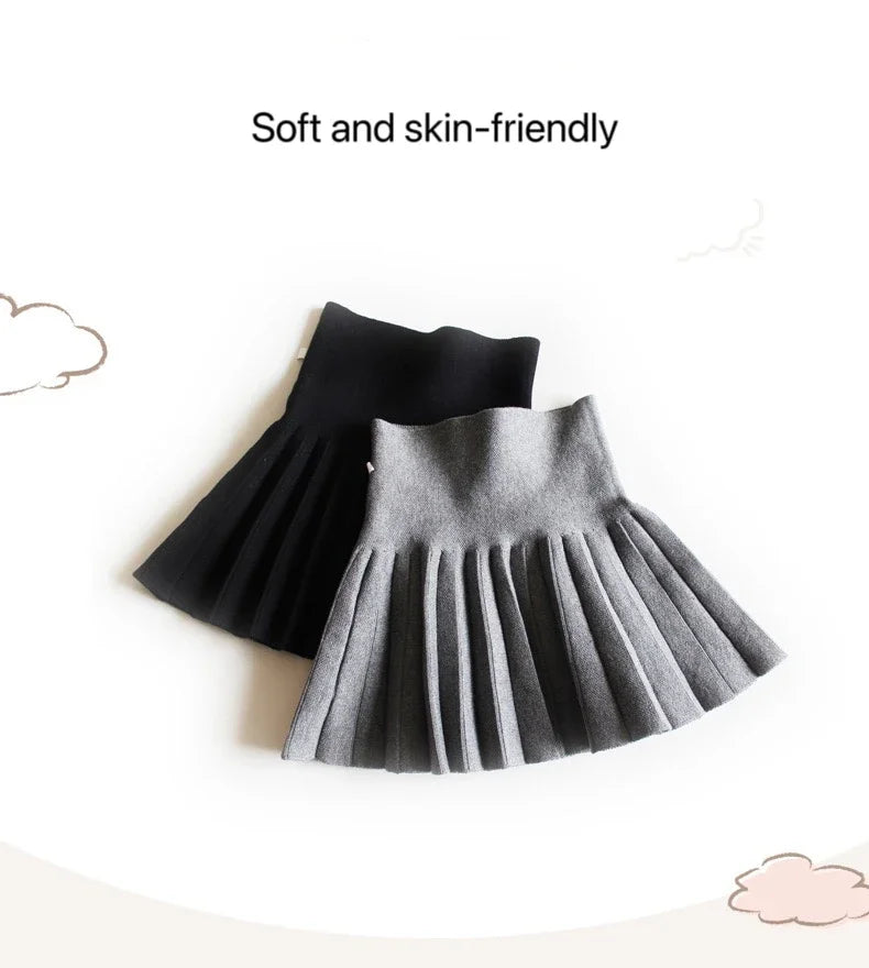 1pcs Kids Cute Slim Fit Tutu Short Skirt Girls Pleated Skirt Childrens Baby Solid Sweet Pink Beach Mini Princess Skirt 110-170cm