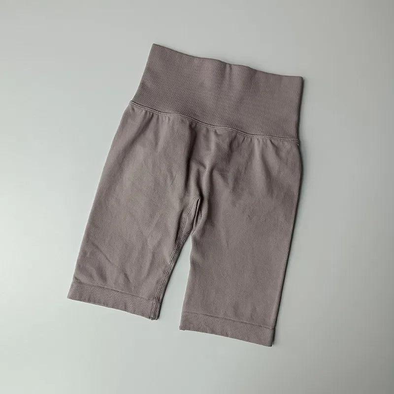 Summer Women's Yoga Shorts High Waist Fitness Workout Shorts  Sexy Booty Sport Shorts Soft Gym Shorts Running Cycling Shorts