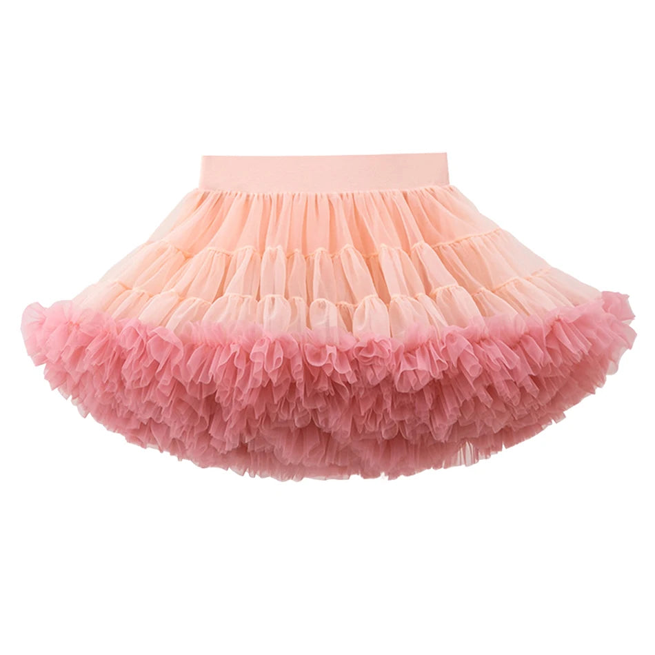 Summer Girls Tutu Luxury Fluffy Princess Skirt Little Girl Birthday Party Clothes Stage Performance Outfits Fashion Streetwear