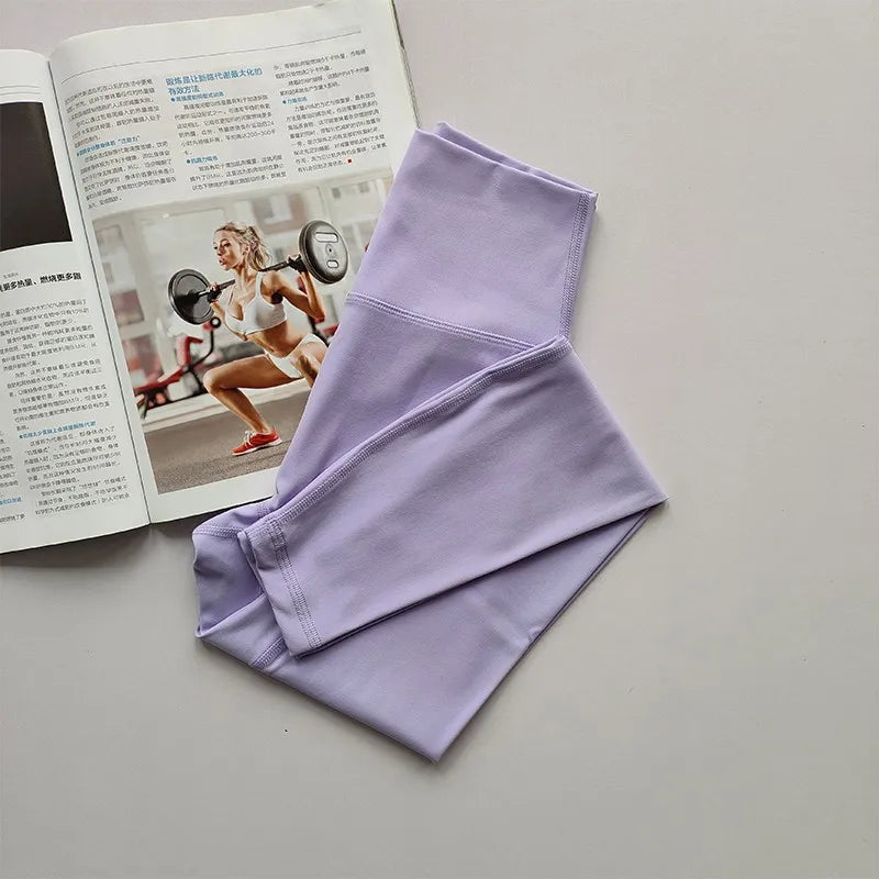 High Waist Sport Leggings for Women, Yoga Leggings, Soft Breathable Sports Tights, Fitness Gym Elastic Pants, High Quality