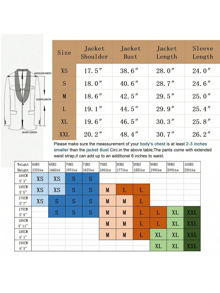 Men's single-piece top, sports jacket, and suit jacket, shawl lapel single-button slim-fitting long-sleeved jacket, evening dres