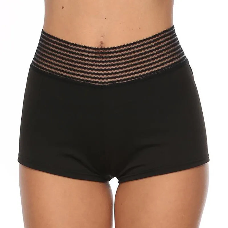 High Waist Sexy Women's Sports Shorts Athletic Gym Workout Fitness Yoga Leggings Briefs Solid Breathable Short Pants Female