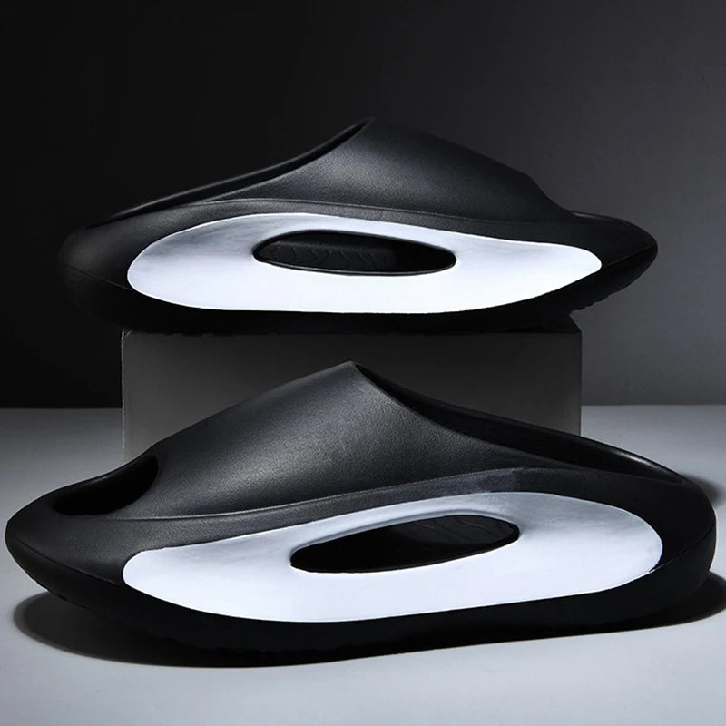 Oulylan Summer Cool Women Men Slippers Soft Sandals Women Beach Casual Shoes Light EVA Slides Men Flip-flops Men's Sandals