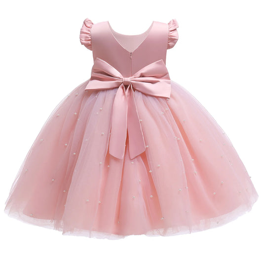 Baby Girls Summer Dresses 2 3 6 8 10Yrs Cute Kids Birthday Princess Dress Children Casual Clothes Sleeveless Girls Layered Dress