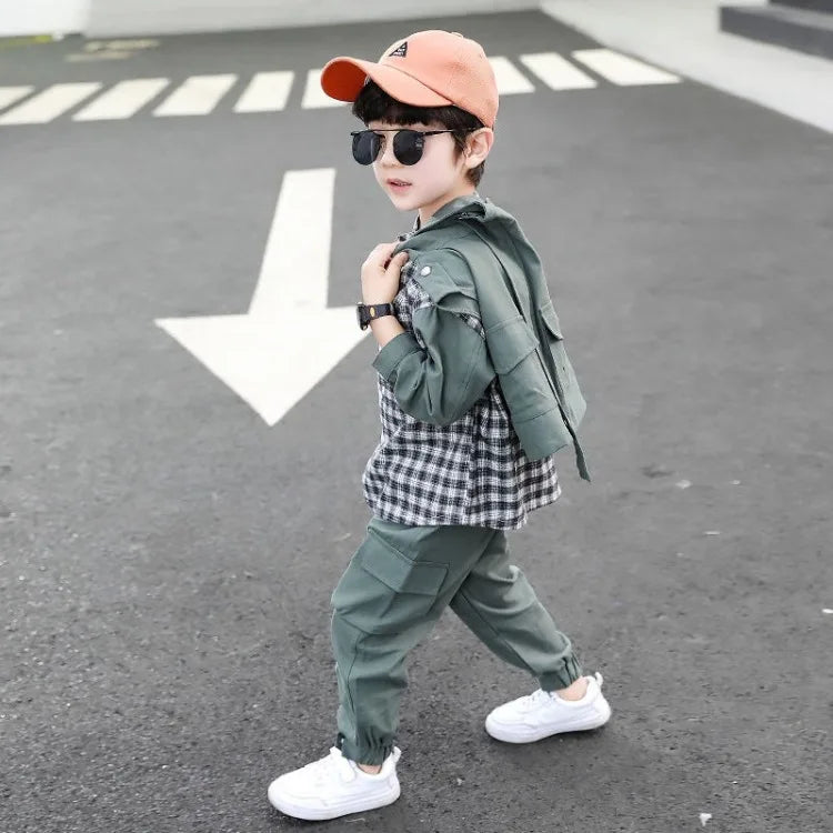 Coat Set Clothing for Boys Children's Junior Boys' Autumn Winter Top Bottom Korean 2025 4 Years 3 Year Old Boy Clothes Kids Suit