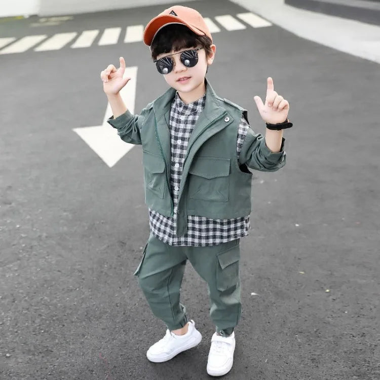 Coat Set Clothing for Boys Children's Junior Boys' Autumn Winter Top Bottom Korean 2025 4 Years 3 Year Old Boy Clothes Kids Suit