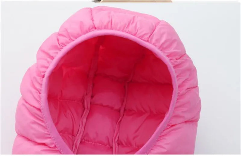 4-16 Years Girls Boys Down Jacket Autumn Coats Children Clothing  Kids Hooded Down Cotton Outerwear Boys Warm Snowsuit Jackets