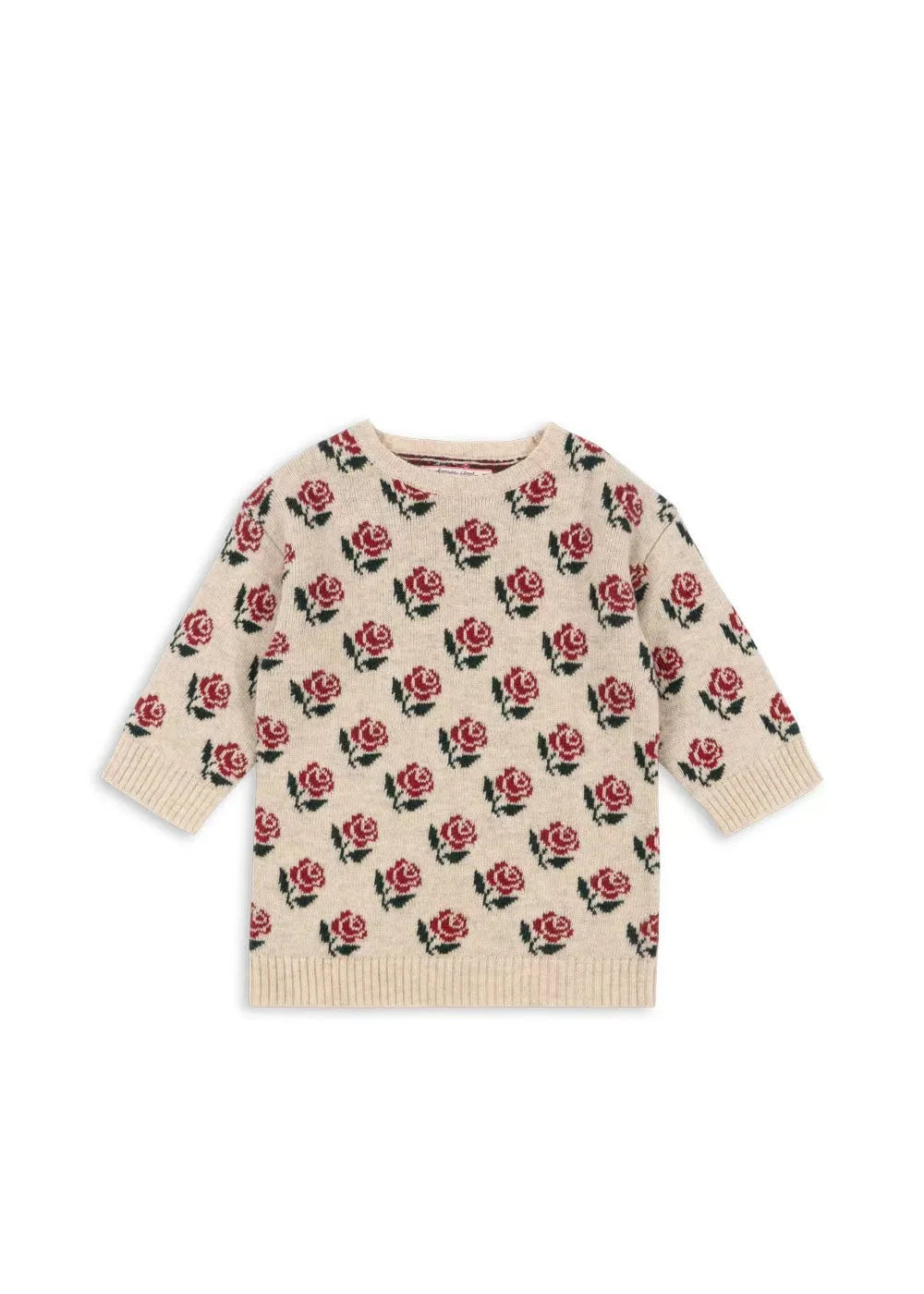 Konges Slojd Winter Baby Girls Cherry Knitted Dress Cardigan Sweaters Kids Clothes Girls Knitwear Denim Dress Coats Jeans Suits